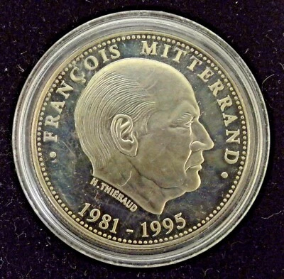 Médaille François Mitterrand 1981-1995 Président de La République neuve PROOF BE - Photo 1/2