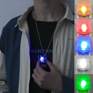 LED Light Button Necklace Mechanical Keyboards Switch Tester Necklace Gifts - Picture 1 of 12