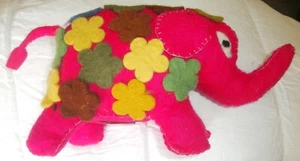 TREE CHILD STUFFED ELEPHANT TOY~MADE IN NEPAL~MEASURES 27 cm long & 16 cm high - Picture 1 of 4