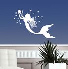 Vinyl Decal Mermaid with Pearl Girl Nymph Sea Ocean Bedroom Bathroom Sticker 601