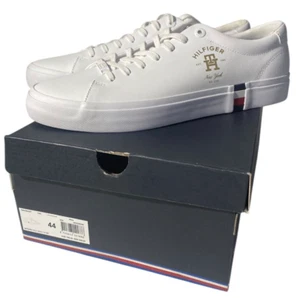 Tommy Hilfiger Modern Vulc Gold Sneakers Mens Size US 11 (28cm) UK10 White - Picture 1 of 11