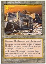 MTG magic cards 1x x1 Light Play, English Dwarven Hold 5th Edition