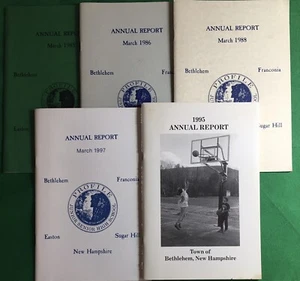 Lot Of 4 Profile School Reports & 1995 Bethlehem Town Report New Hampshire NH - Picture 1 of 1