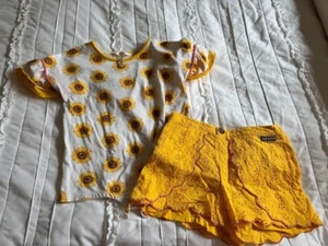 Matilda Jane Clothing Girls Size 10 EUC Garden Sunflowers Set - Picture 1 of 5