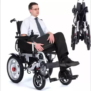 Electric Wheelchair Power Wheel chair Lightweight Mobility Aid Folding Foldable - Picture 1 of 12