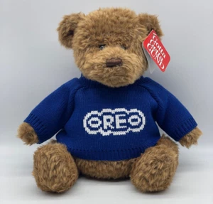 GUND Beanbottom Stuffed Animal Bear Oreo Cookie Sweater Plush 11.5" - Picture 1 of 10