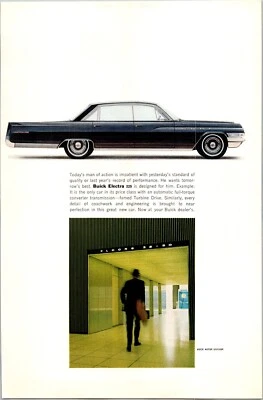 PRINT AD 1963 Buick Electra 225 Man of Action 6.5 x 10 - Image 1 of 3