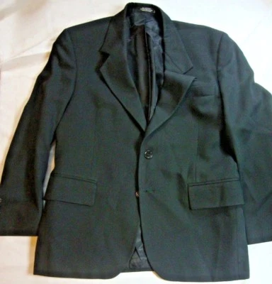 NEW John Weitz Signature Collection Mens Regular Size L Large Black Suit Blazer - Image 1 of 4