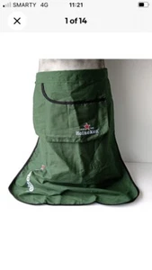 Heineken Waist Bar Apron Double Sided Black And Green Home bar Man cave Pub - Picture 1 of 4