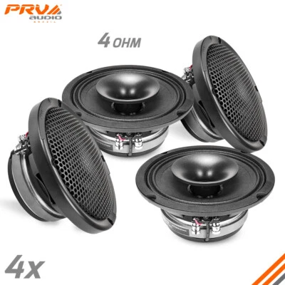 4x PRV 6.5" 2-Way Coaxial Full Range Speakers 1520W 4 Ohm 6CX380 SLIM Pro Audio - Image 1 of 4