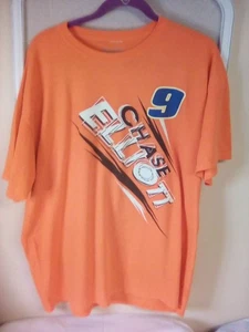 Chase Elliott Nascar No.9 Hendrick Motorsports Short Sleeve Orange Men's XL - Picture 1 of 6