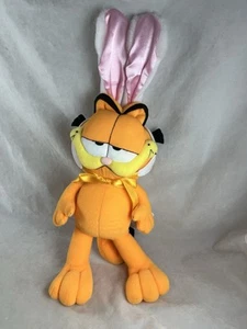 Play by Play Garfield in Easter Bunny Ears Stuffed Animal 15" Vintage 1990 - Picture 1 of 6