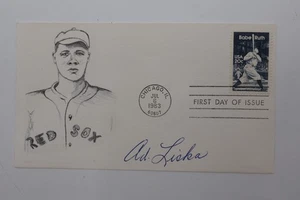 AD LISKA RED SOX PITCHER BABE RUTH 1983 ALL STAR GAME AUTOGRAPH FDC 2046 TS70 - Picture 1 of 1