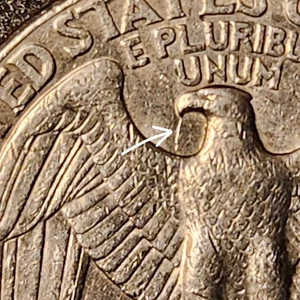 ERROR - 1995-P "SPITTING EAGLE" WASHINGTON QUARTER **FREE SHIPPING** - Picture 1 of 7