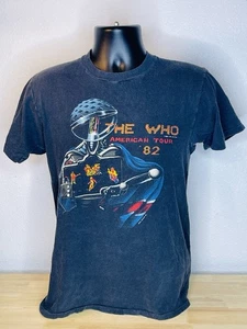 The Who Vintage T Shirt 1982 American Tour Rock Band Concert 80's Size Large L - Picture 1 of 9