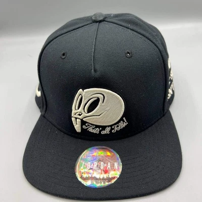 Boné Air Jordan masculino preto Space Jam That's All Folks Jumpman Snap Back - Imagem 1 de 4