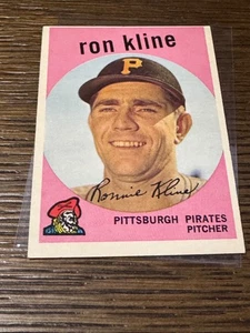 1959 Topps - Ron Kline #265 espalda gris - EX - envío gratuito - Imagen 1 de 2