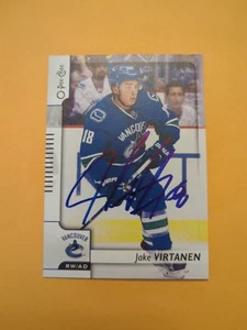 Jake Virtanen Signed Vancouver Canucks Card - Picture 1 of 2