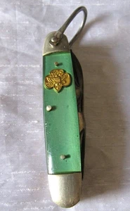 Coltello tascabile vintage ragazza scout Kutmaster pieghevole 4 lame - Foto 1 di 9