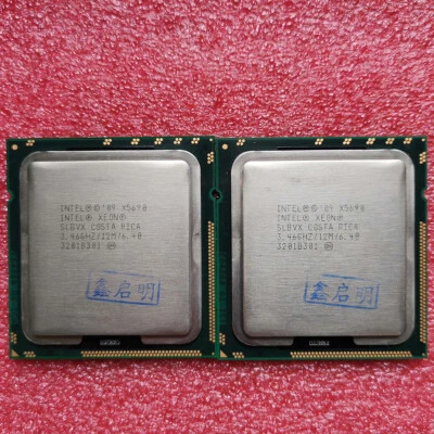 Matching pair Xeon X5650 X5660 X5670 X5675 X5680 X5690 LGA1366 CPU Processor - Image 1 of 4
