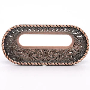 Back Skirt Western Saddle Cinch Rigging Plate Antique Copper 2 Each - Picture 1 of 2
