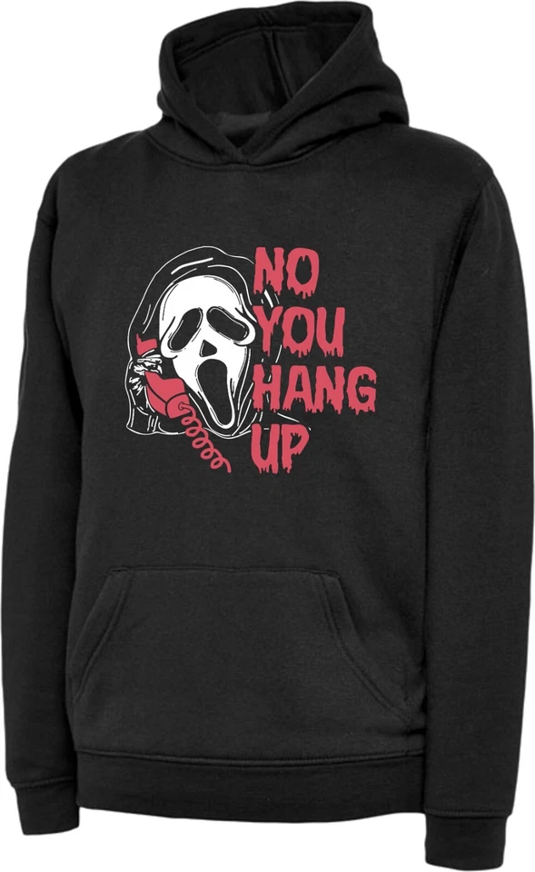 Sudadera con capucha No You Hang Up Halloween Ghost Face Calling Parody Horror Sudadera con capucha Regalo Top Foto 1 de 1