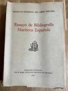 1943 Spanish Bibliographic Maritime History of Spain Profusely Illustrated 1st - Picture 1 of 13
