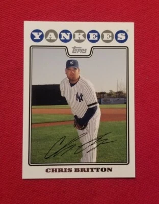 2008 Topps LIMITED EDITION Chris Britton #30 New York Yankees Team Set - Image 1 of 4