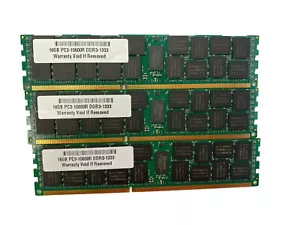 48GB (3x16GB) Memory for Apple Mac Pro 2009 2010 12-core 1333MHz DDR3 ECC REGD - Picture 1 of 1