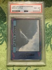 1987 ASTROBOYZ SURF CARDZ BROCK LITTLE ROOKIE RC PSA 8 POP 1 HIGHEST GRADED