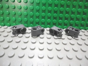 Lego 4 Gris Azulado Oscuro Technic Eje Pin Carpintor Perpendicula Conector Corto NUEVO - Imagen 1 de 1