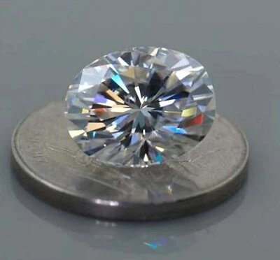 White Diamond 1.65 Ct Certified Lab-Grown Oval Cut FL-Clarity Loose Gemstone 4D - Image 1 of 4