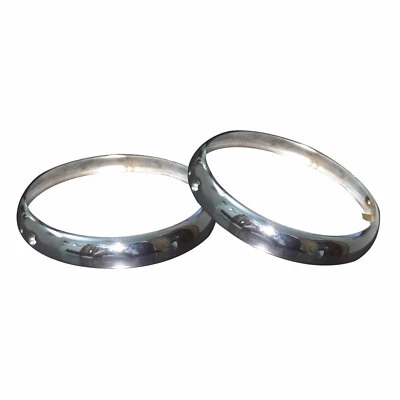 Jaguar Series 1 & 2 Lotus Elan Europa Headlight Rims Set of 2 Pieces for E-type - Bild 1 von 3