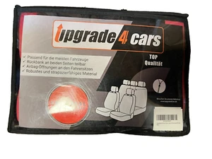 Auto - Sitzbezug Set 2 Vorne 1 hinten schwarz/rot - Bild 1 von 2