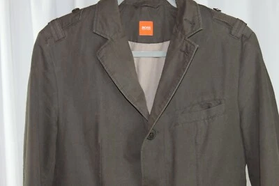 Abrigo deportivo blazer marrón acero Hugo Boss para hombre precio de venta sugerido por el fabricante $325 Foto 1 de 4