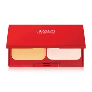 Revlon Age Defying pressed powder foundation conceals wrinkles dark spots SPF14 - Picture 1 of 12
