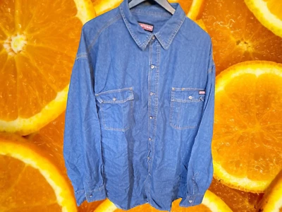 Vintage Craftsman Denim Button Up Shirt with Pockets Size XXL - Image 1 of 4