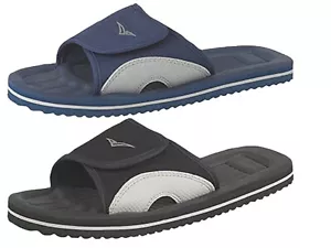 Breaker Mens Sliders Lightweight Adjustable Summer Beach Casual Sports Sandals - Picture 1 of 3