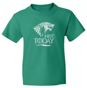 Arya Stark Game Of Thrones Not Today Girl Has No Name Youth T-Shirt - Picture 1 of 15