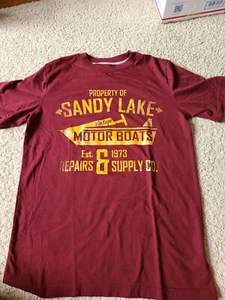 Mossimo Supply Co weinrot burgunderrot T-Shirt - Kinder XL / Herren klein - Bild 1 von 3