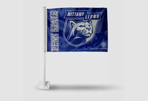 PENN STATE NITTANY LIONS 2-SIDED CAR FLAG #1 - NEW - Picture 1 of 1