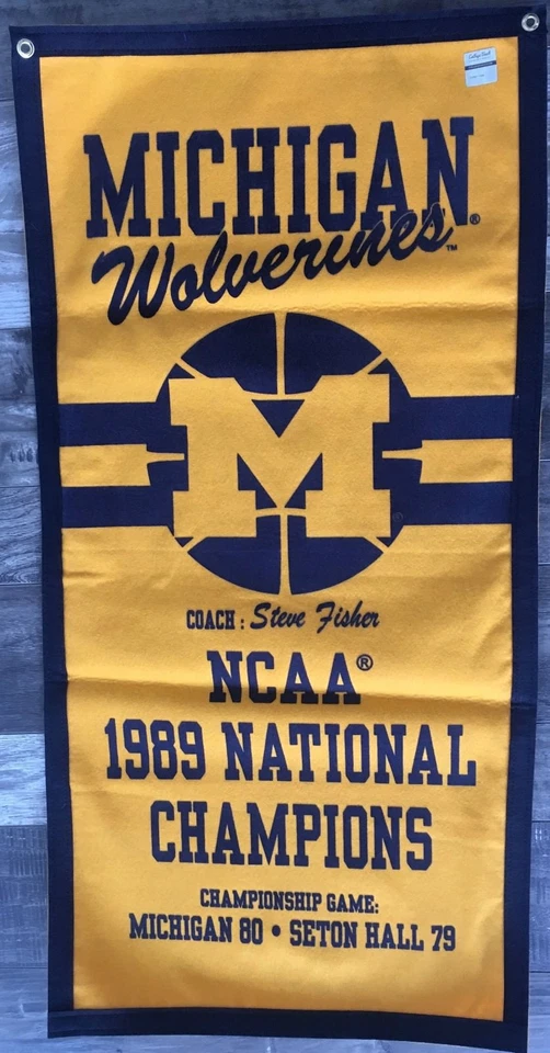 Michigan Wolverines NCAA Basketball Banner    - Image 1 of 1