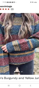 Grobstrick Pullover XL Wollmischung Claybrooke Outdoor Unisex Vintage Gorpcore 90er  - Bild 1 von 6