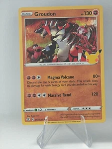 Groudon 017/025 Holo Rare Celebrations GD ENG - Picture 1 of 2