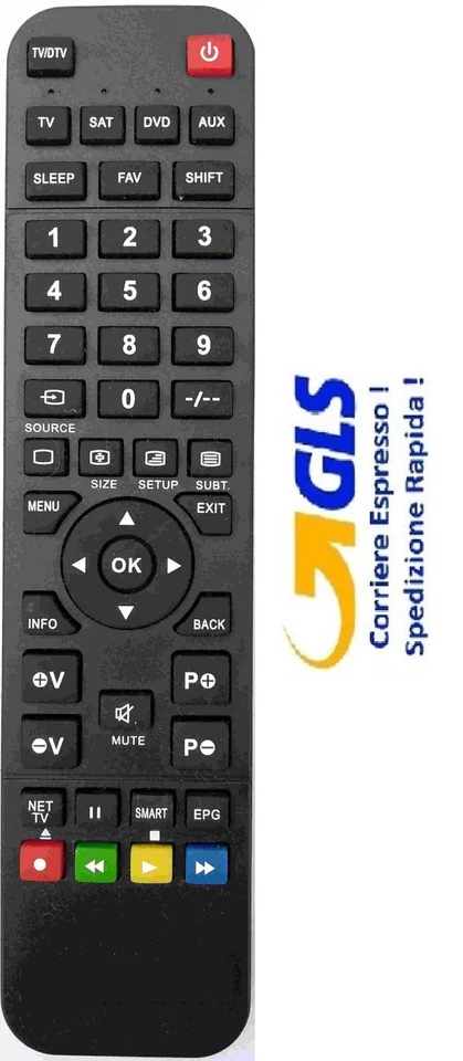 Telecomando gia' programmato per MACWICK DVB-T2 - Immagine 1 di 1