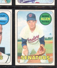 1969 O-Pee-Chee Baseball ***Set Break*** #27 Bernie Allen VG (OPC Crease)