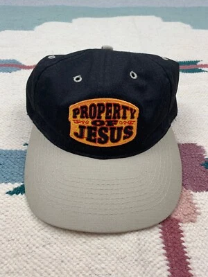 Parche de Seguidor Cristiano Sombrero Snapback Propiedad de Jesucristo Años 90 De Colección Foto 1 de 4