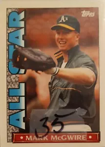 1990 Topps TV All-Stars #1 Mark McGwire special edition glossy set - Picture 1 of 1