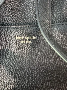 Kate Spade Black Leather Backpack Purse Gold Zip – Lightly Used - Bild 1 von 7