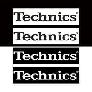 Technics 8" x 2" Sticker 4 Pack SL-1200 1210 MK2 MK3D MK4 MK5 MK5G MK6 MK7 New - Picture 1 of 1